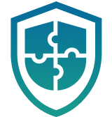 Shield with puzzle piece design