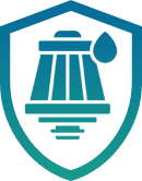 Secure water filtration emblem